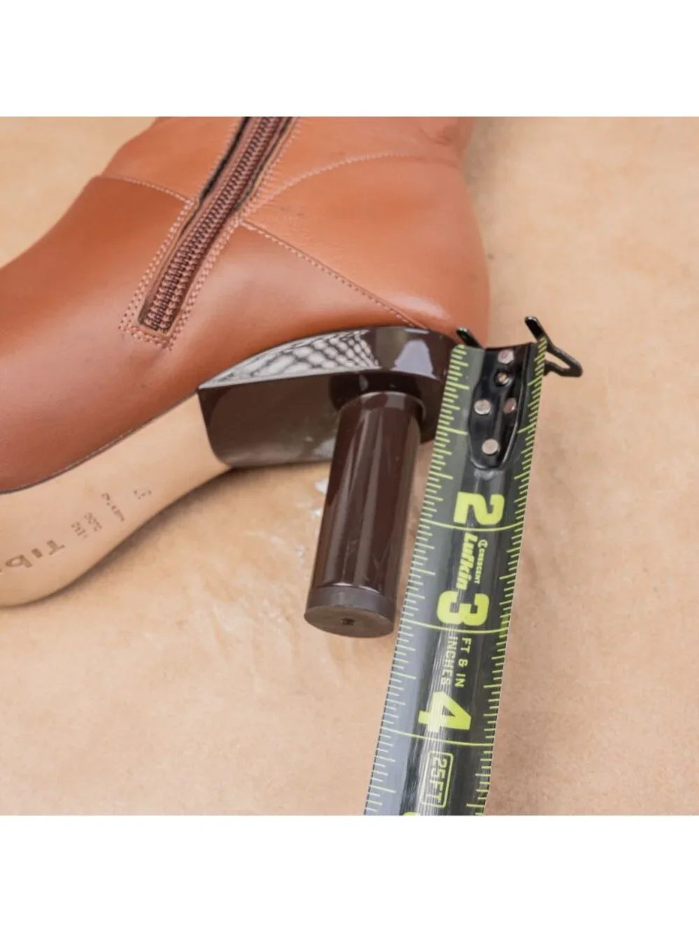 Tibi Wmn Brown Leather Fashion Party Night Heel Pointy Toe OTK Boots 6.5US EUR37